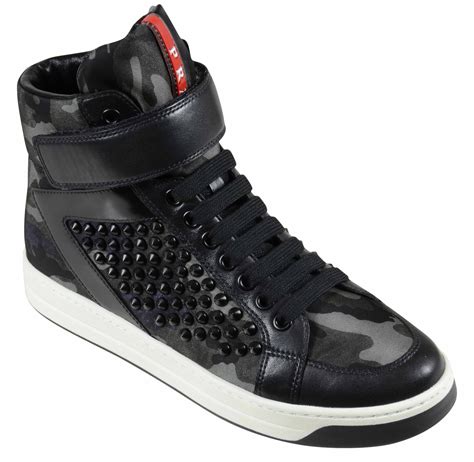 prada sneakers camo made in italy|Prada leather sneakers women's.